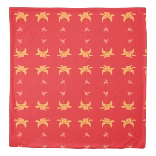 Orange Floral Red 
