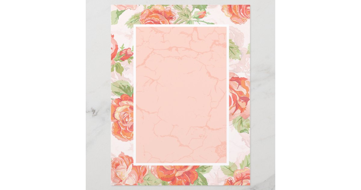 Floral wedding background - pink and mint green flower pattern