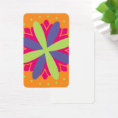Orange floral shapes illustration (Desk)