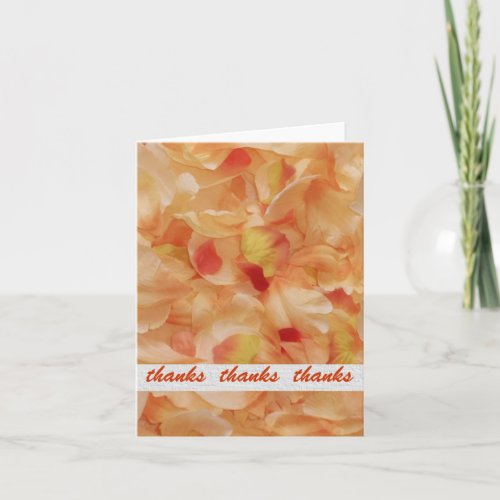 Orange Floral Thank You Notes