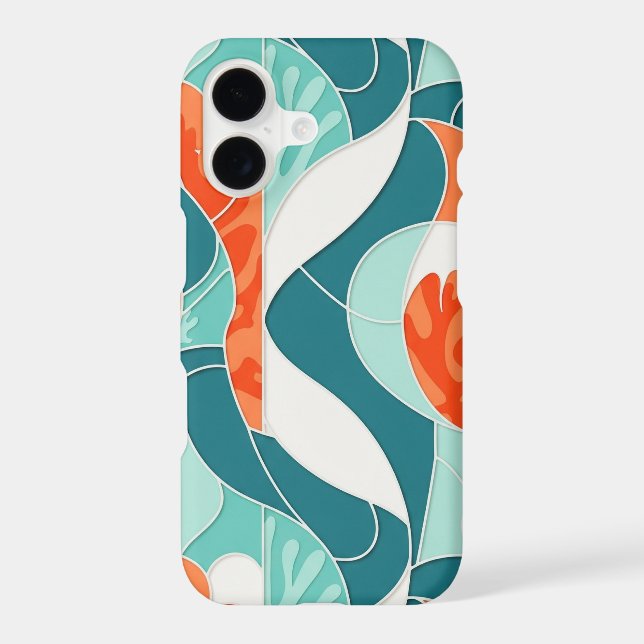 orange flow iphone case (Back)