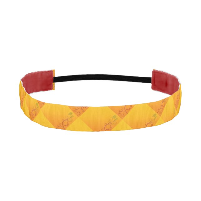 Orange Flower Athletic Headband (Front)