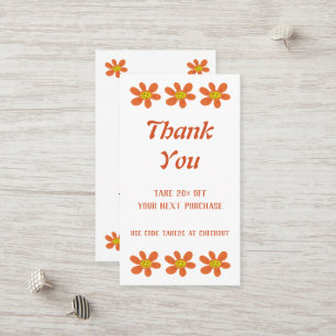 Orange Flower Discount Card