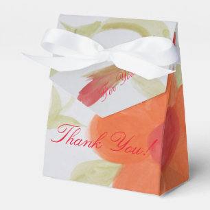 Orange Flower Favor Box