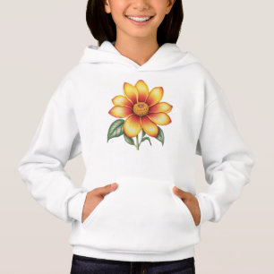 Orange Flower Hoodie