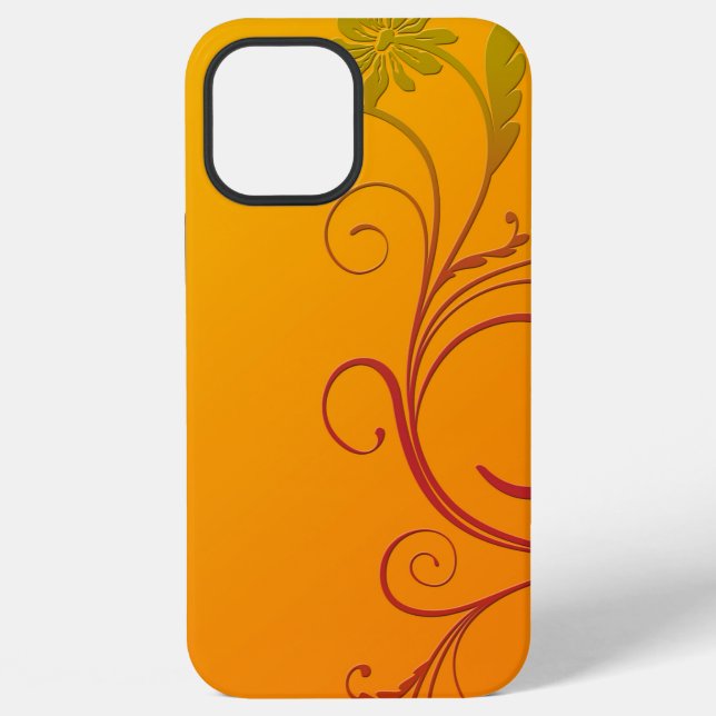 Orange Flower Iphone Case (Back)