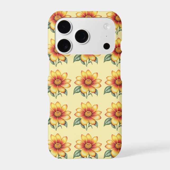 Orange Flower Iphone Case (Back)