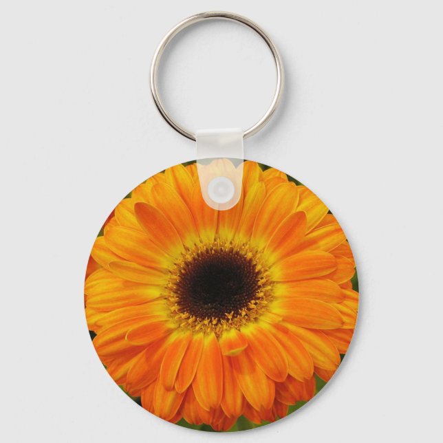 Orange Flower Keychain (Front)