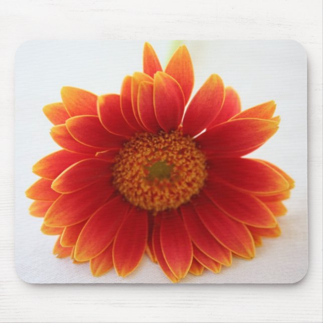 orange flower mouse pad (Front)