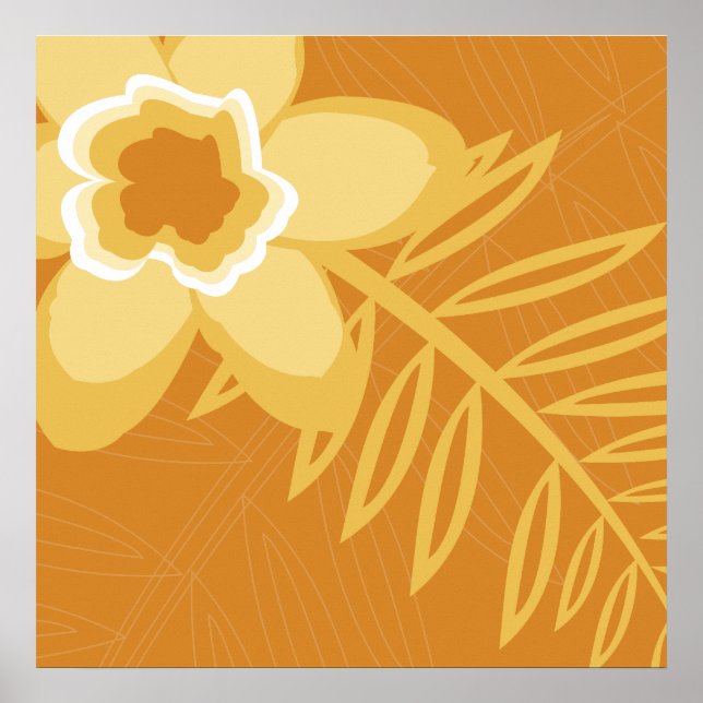 Orange Flower Poster (Front)