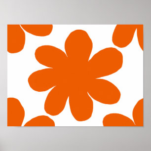Orange Flower Poster