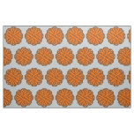 Orange Flower Ribbon by Kenneth Yoncich Fabric
