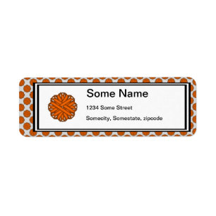 Orange Flower Ribbon by Kenneth Yoncich Label