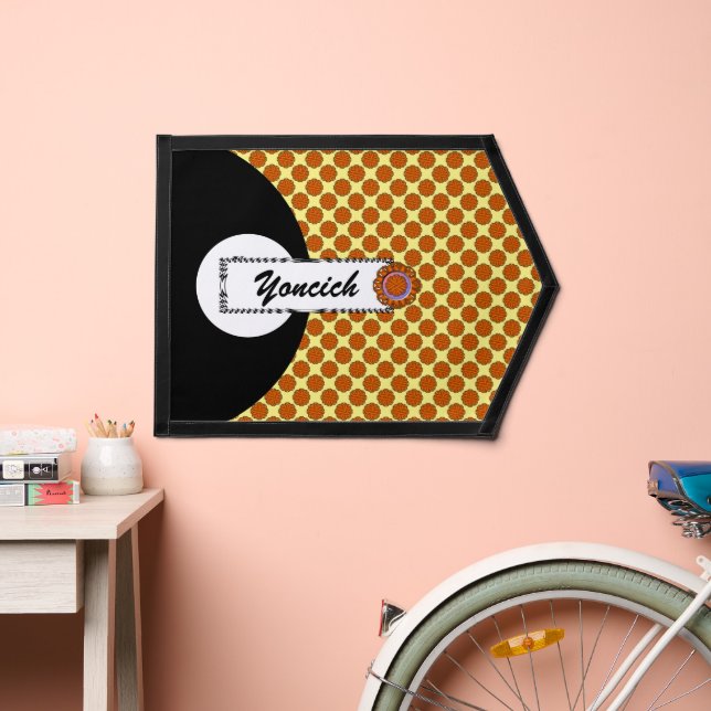 Orange Flower Ribbon by Kenneth Yoncich Pennant (Insitu 2)