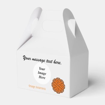 Orange Flower Ribbon Template By Kenneth Yoncich Favor Boxes by KennethYoncich at Zazzle