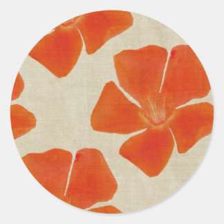 Orange Flower Stickers