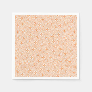 orange flowers all over printed napkins