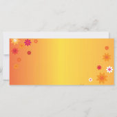 Orange Flowers Book Mark (Back)