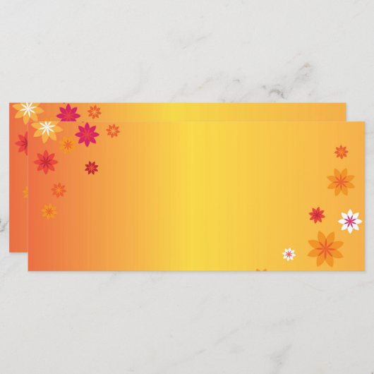 Orange Flowers Book Mark (Front/Back)