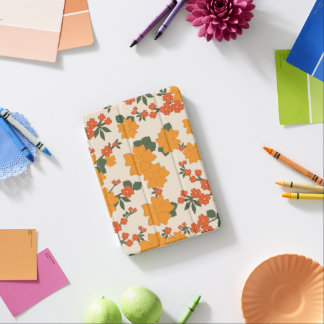 Orange Flowers, Floral Pattern, Pattern Of Flowers iPad Mini Cover