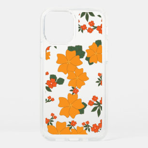 Orange Flowers, Floral Pattern, Pattern Of Flowers Speck iPhone 12 Case