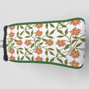 ORANGE FLOWERS GOLF HEAD COVER