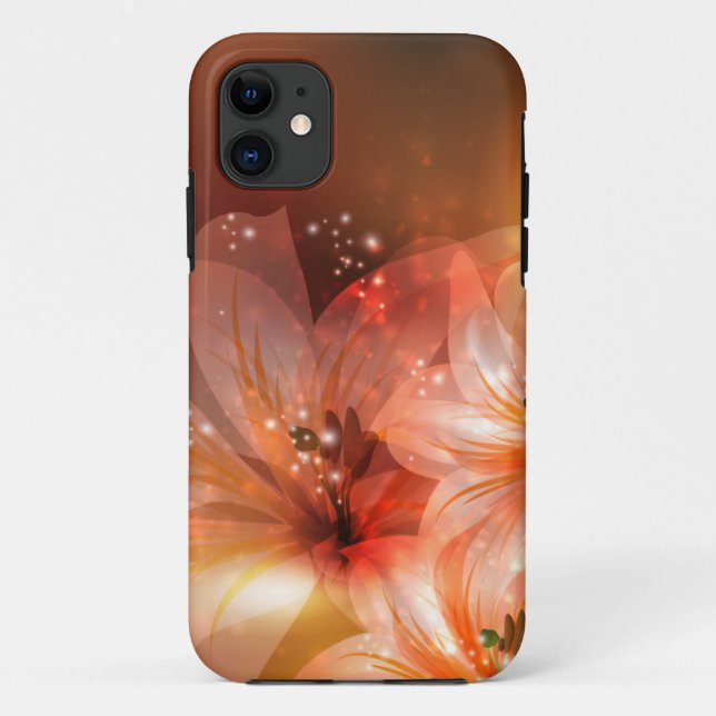 Orange Flowers iPhone 5 Case (Barely There) (Back)