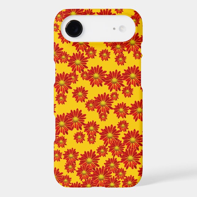 Orange Flowers iPhone Case (Back)