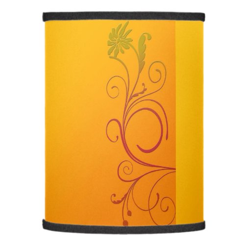 Orange Flowers Lamp Shade