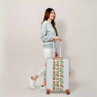 ORANGE FLOWERS LUGGAGE