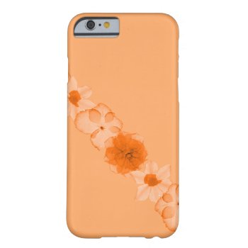 Orange Flowers of Autumn Barely There iPhone 6 Case