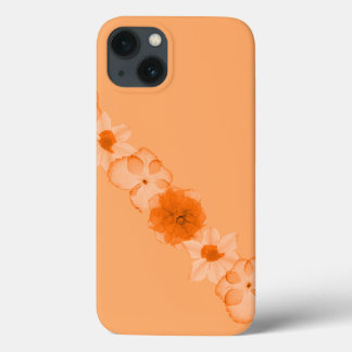 Orange Flowers of Autumn iPhone 13 Case