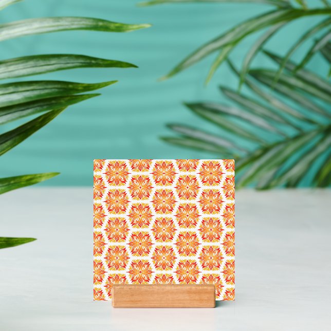 Orange Flowers, Pattern Of Flowers, Floral Pattern Holder (Insitu 2)