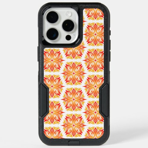 Orange Flowers Pattern Of Flowers Floral Pattern iPhone 15 Pro Max Case