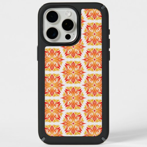 Orange Flowers Pattern Of Flowers Floral Pattern iPhone 15 Pro Max Case