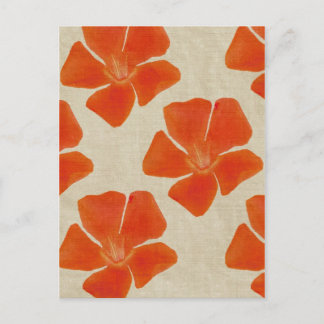 Orange Flowers Postcard