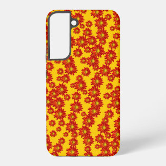 Orange Flowers Samsung Galaxy S22+ Case