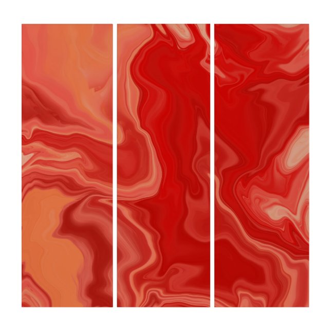 Orange Fluid art  (Front)
