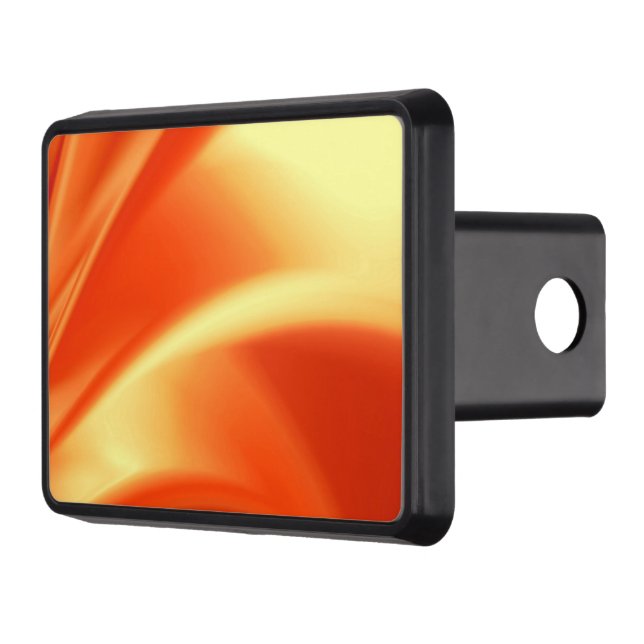 Orange Flush Hitch Cover (Left)