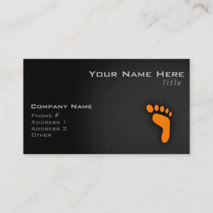 Orange Footprint Business Card