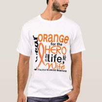 Orange For Hero 2 Wife MS Multiple Sclerosis T-Shirt