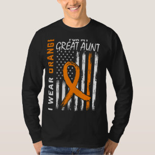 Orange For My Great Aunt Multiple Sclerosis Awaren T-Shirt