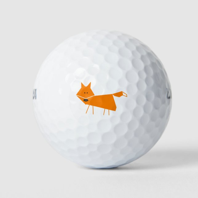 Orange Fox Golf Balls (Front)