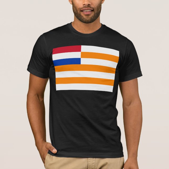 Orange Free State, South Africa flag T-Shirt (Front)
