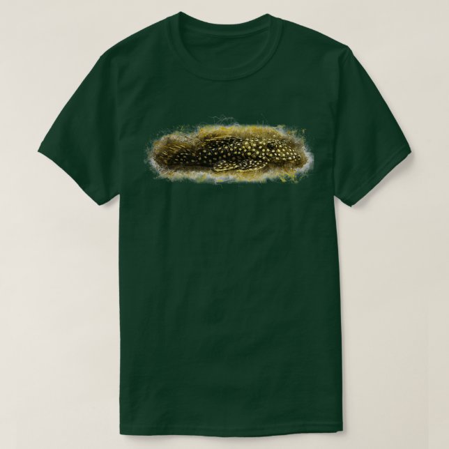 Orange fringed armorice catfish Baryancistrus xant T-Shirt (Design Front)