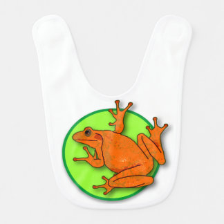 Orange Frog Bib