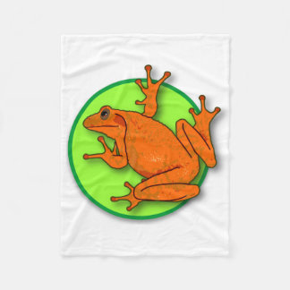 Orange Frog Blanket