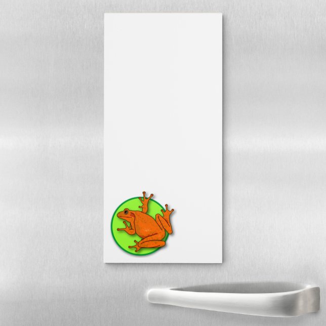 Orange Frog Magnetic Note Pad (In Situ)