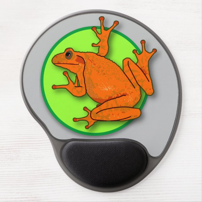 Orange Frog Mouse Pad (Front)