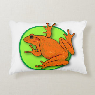 Orange Frog Pillow